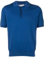 Canali Short-sleeved Polo Shirt - Blue