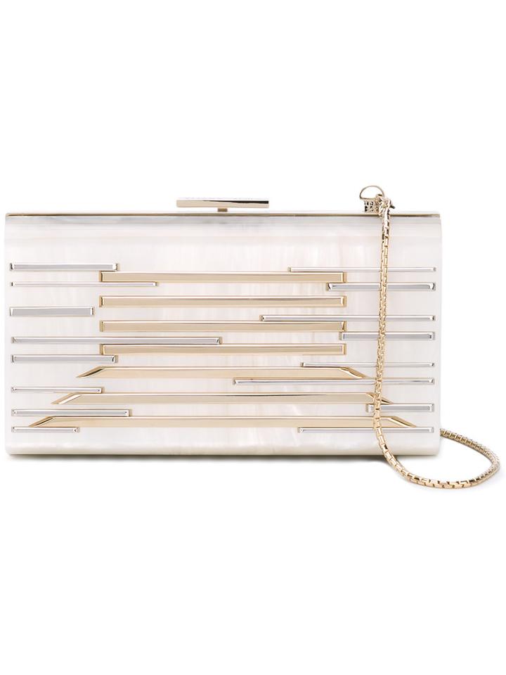 Yliana Yepez - Layla Clutch - Women - Resin/metal (other) - One Size, White, Resin/metal (other)