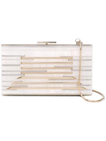Yliana Yepez - Layla Clutch - Women - Resin/metal (other) - One Size, White, Resin/metal (other)