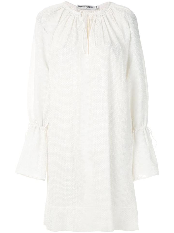 Reinaldo Lourenço Textured Short Dress - White