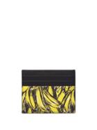 Prada Banana Printed Card Holder - Black