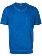 Massimo Alba Crewneck Chest Pocket T-shirt - Blue