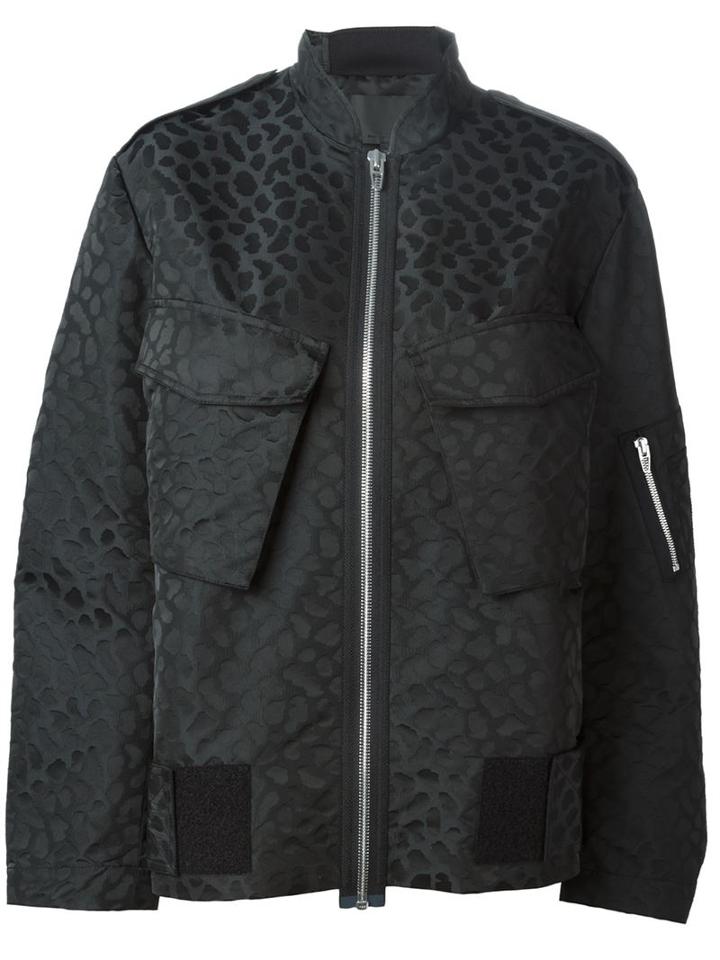 Alexander Wang Leopard Print Bomber Jacket