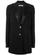 Givenchy Peaked Lapel Long Length Blazer - Black