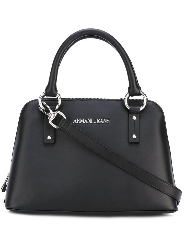 Armani Jeans - Top Handle Crossbody Bag - Women - Polyurethane - One Size, Black, Polyurethane