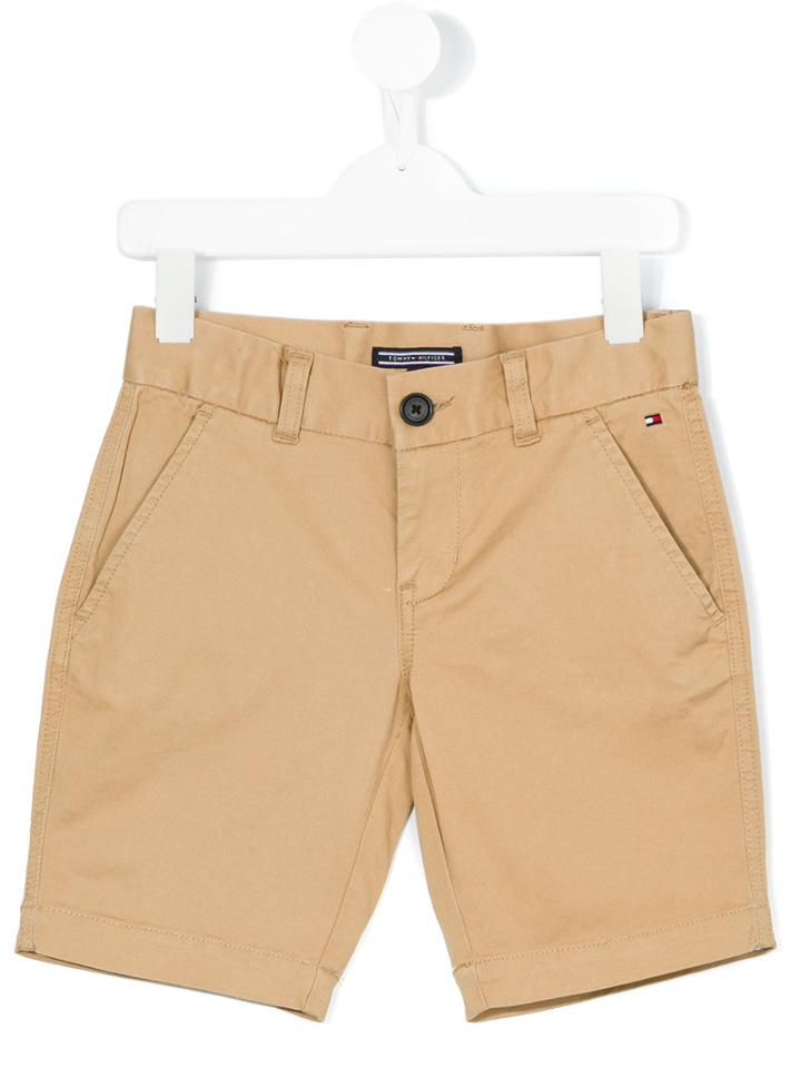 Tommy Hilfiger Junior - Chino Shorts - Kids - Cotton/spandex/elastane - 2 Yrs, Nude/neutrals