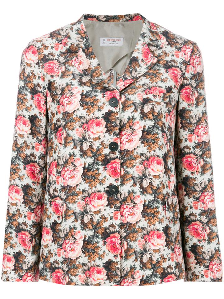 Alberto Biani Floral Print Blazer - Multicolour