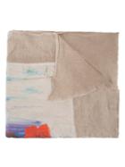 Avant Toi Abstract Print Scarf, Women's, Nude/neutrals, Silk/cashmere
