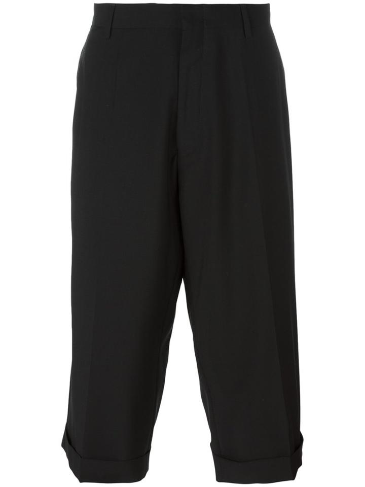 Études - 'first Thing' Shorts - Men - Viscose/virgin Wool - 48, Black, Viscose/virgin Wool