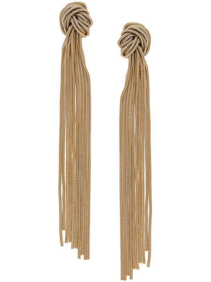 Rosantica Clip-on Drop Earrings - Metallic