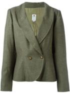 Emanuel Ungaro Pre-owned Curved Hem Blazer - Green