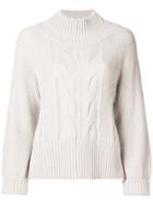 Lorena Antoniazzi Cable Knit Jumper - Grey