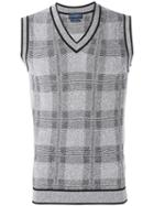 Ballantyne - Checked Sweater Vest - Men - Cotton/polyamide/polyester/viscose - 50, Black, Cotton/polyamide/polyester/viscose