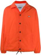 Msgm Overshirt Patch Jacket - Orange