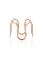 Sabine Getty Rose Gold Wiggly Ring - Metallic