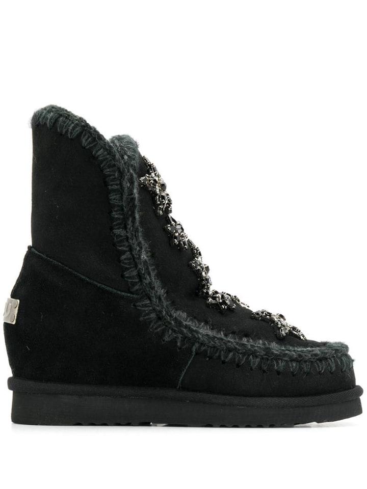 Mou Mou Mufw121004a Bkb Artificial->artificial Leather - Black