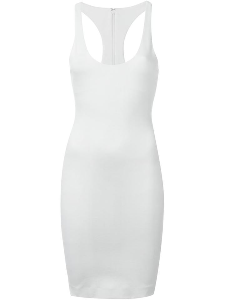 Dsquared2 Racerback Style Dress, Women's, Size: Xs, White, Cotton/spandex/elastane