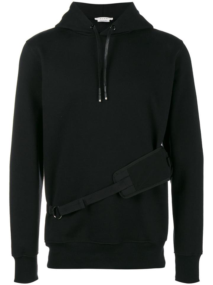 Alyx Hoodie With Utility Waist Belt - Black