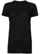 Rick Owens Drkshdw - Crew Neck Level T-shirt - Women - Cotton - Xs, Black, Cotton