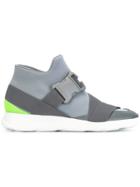 Christopher Kane Safety Buckle Hi-top Sneakers - Grey