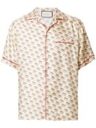 Gucci Invite Stamp Bowling Shirt - Nude & Neutrals