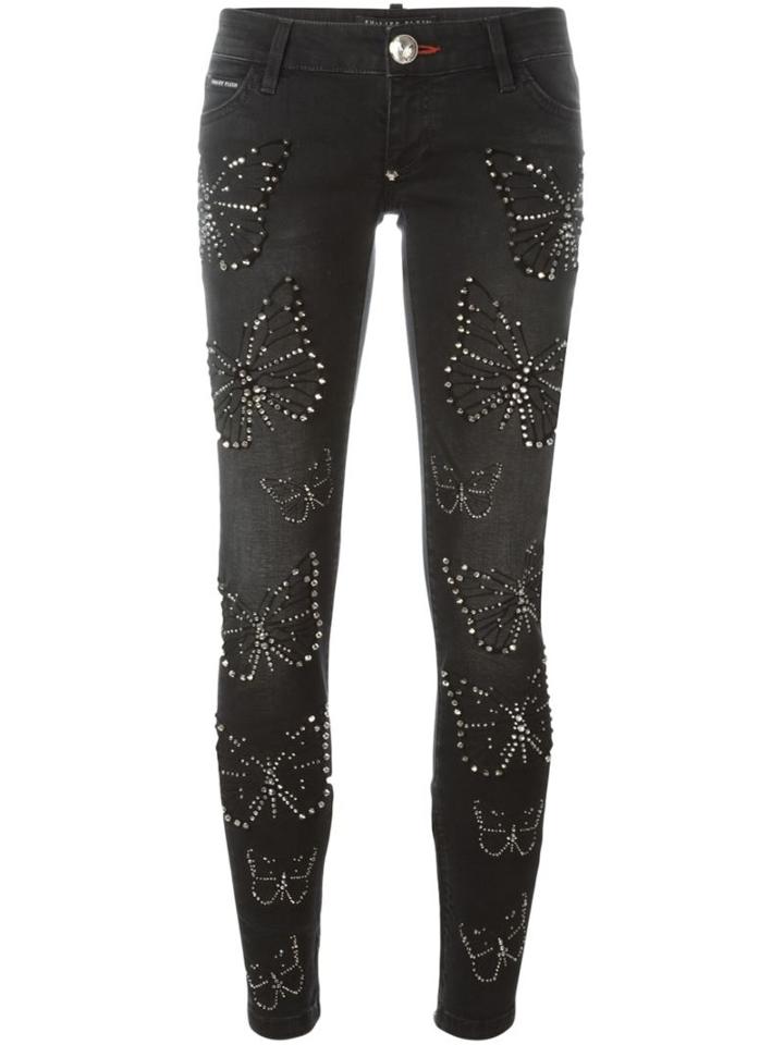 Philipp Plein 'all Of Me' Jeans, Women's, Size: 26, Black, Cotton/spandex/elastane