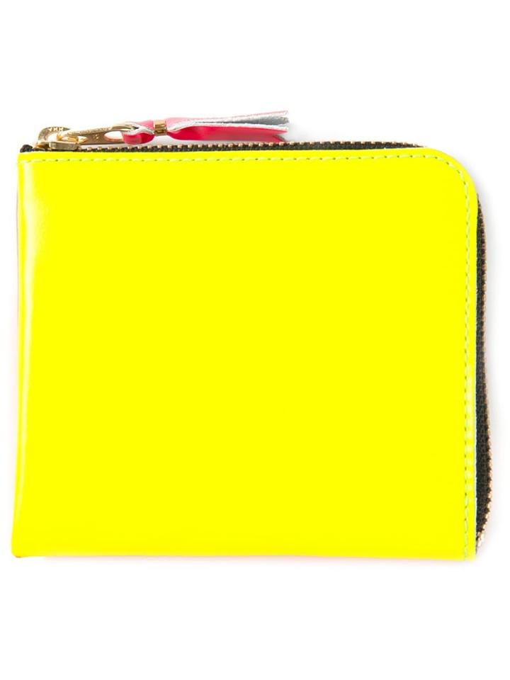 Comme Des Garçons Wallet 'new Super Fluo' Purse - Yellow