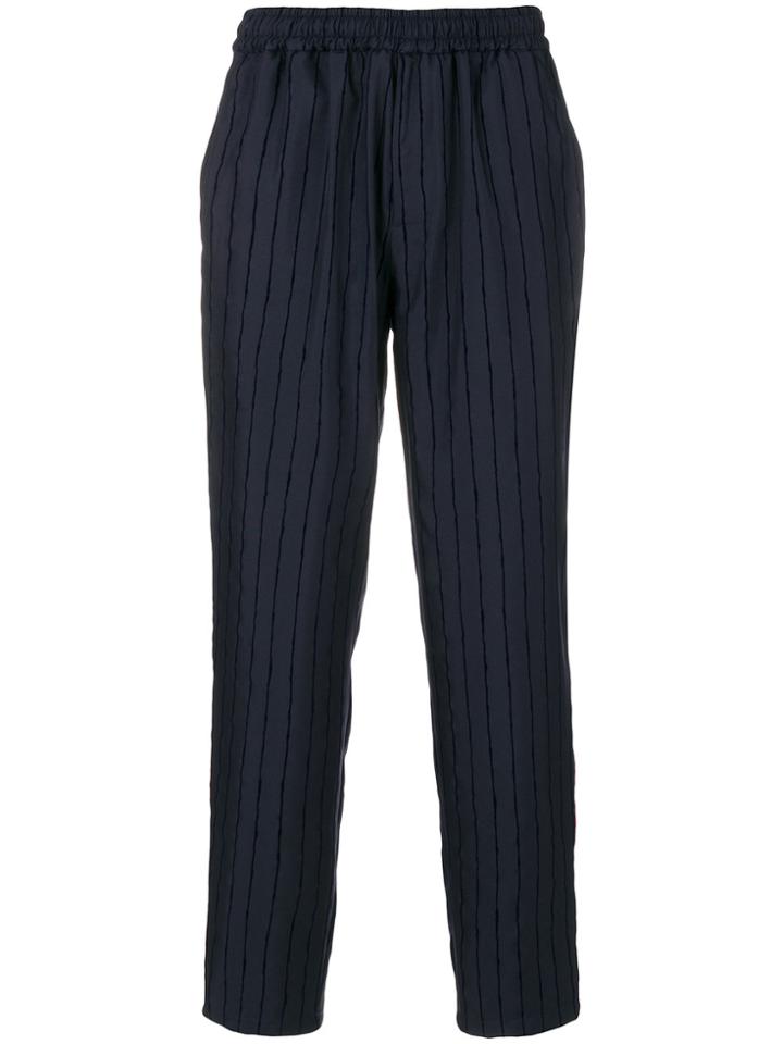 Kappa Logo Print Track Pants - Blue