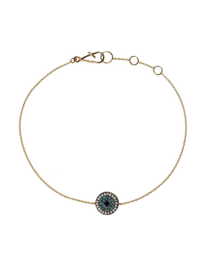 Annoushka 18kt Yellow Gold Love Diamonds Evil Eye Diamond Bracelet -