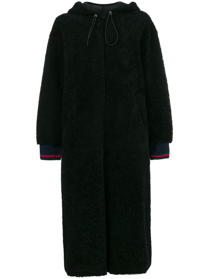 Inès & Maréchal Domino Zipped Coat - Black
