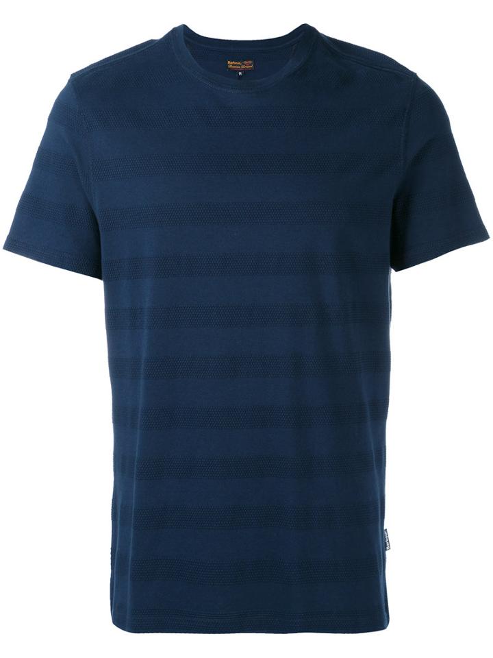 Barbour - Textured Stripe T-shirt - Men - Cotton - Xl, Blue, Cotton