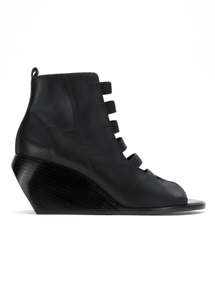 Uma Raquel Davidowicz Leather Aco Sandals - Black