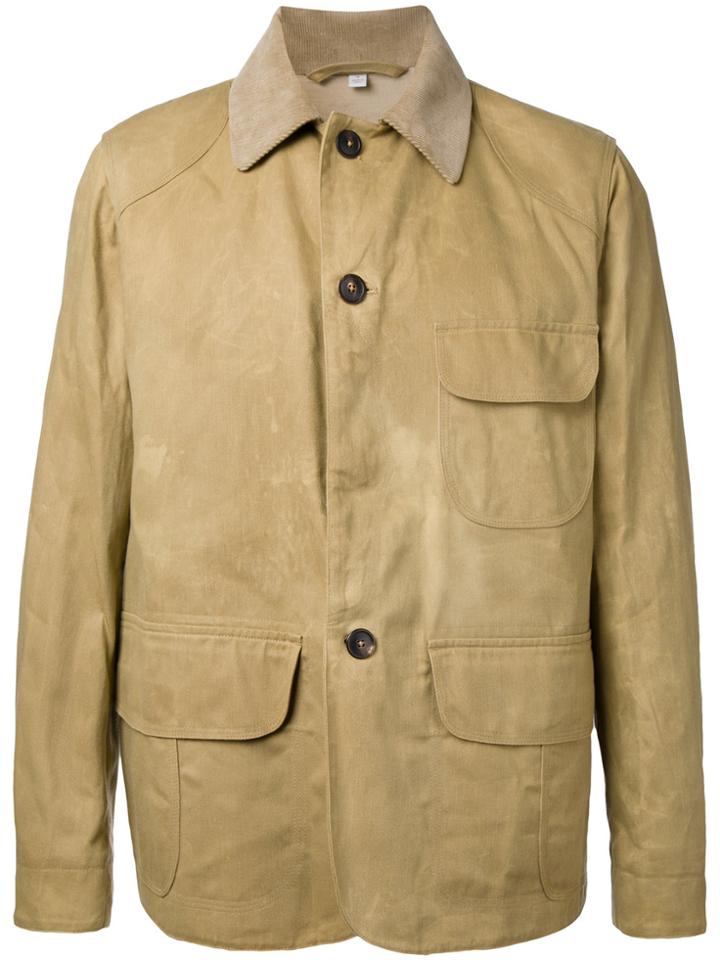 Kent & Curwen Panelled Shirt Jacket - Brown