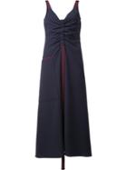 Ellery V-neck Sleeveless Dress, Women's, Size: 8, Blue, Silk/polyester/spandex/elastane/virgin Wool