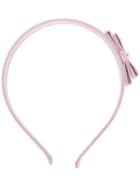 Salvatore Ferragamo - Faux-pearl Embellished Headband - Women - Cotton/rayon/iron/brass - One Size, Pink/purple, Cotton/rayon/iron/brass