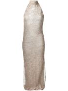 Romeo Gigli Vintage Lace Overlay Dress, Women's, Size: 42, Nude/neutrals
