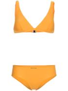 Matteau Orange Plunge High Waisted Bikini - Yellow & Orange