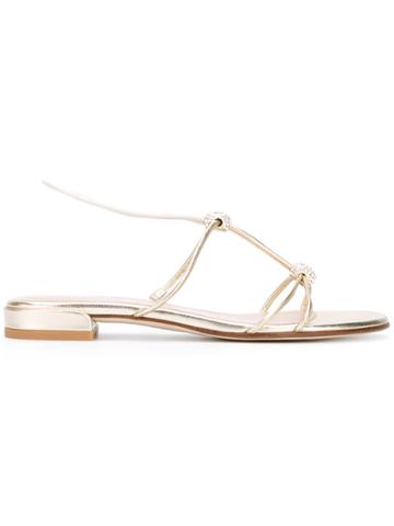 Stuart Weitzman Tweety Sandals - Metallic