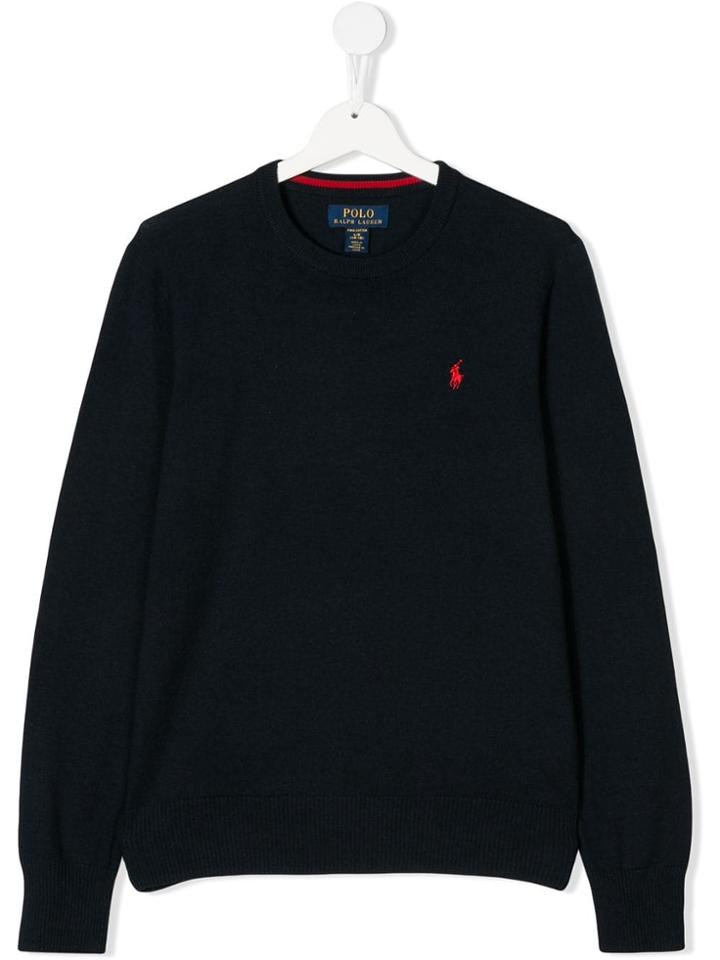 Ralph Lauren Kids Crew Neck Sweater - Blue
