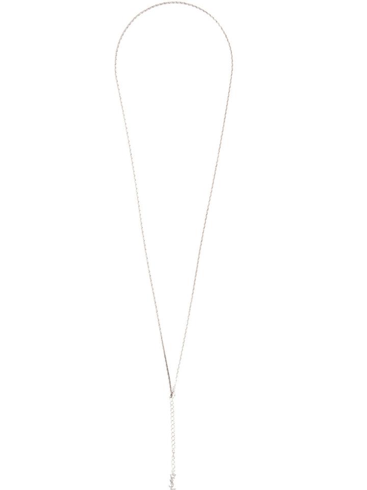 Saint Laurent Long Chain Necklace - Metallic