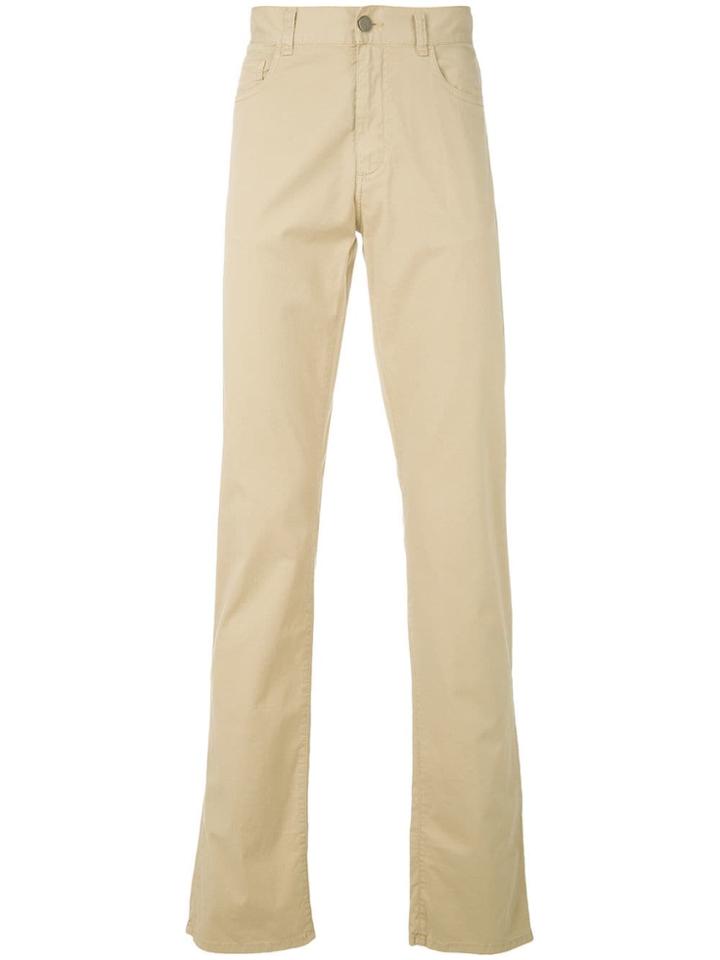 Canali Straight Leg Chinos - Neutrals