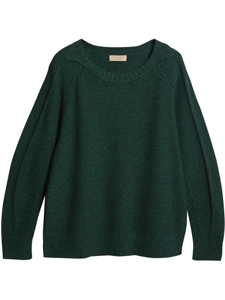 Burberry Melange Sweater - Green