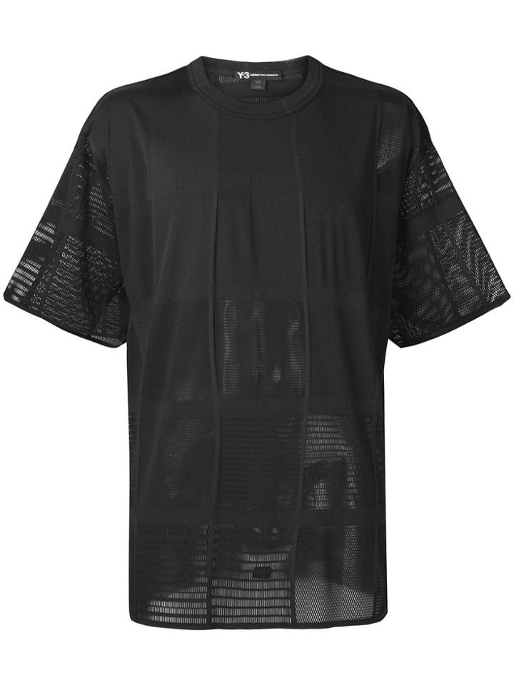 Y-3 Mesh Panels T-shirt - Black