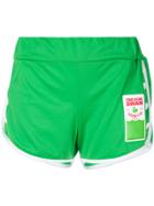 Gcds Contrast Trim Running Shorts - Green