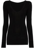 Fusalp Troop Ii V-neck Ski Base Layer Top - Black