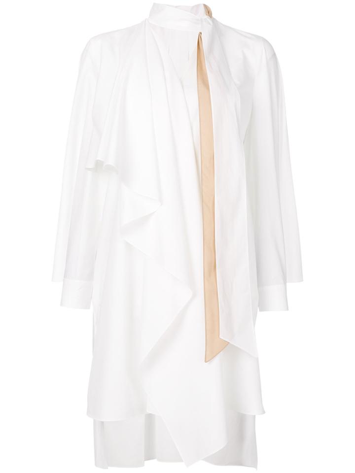 Fendi Pussy Bow Dress - White
