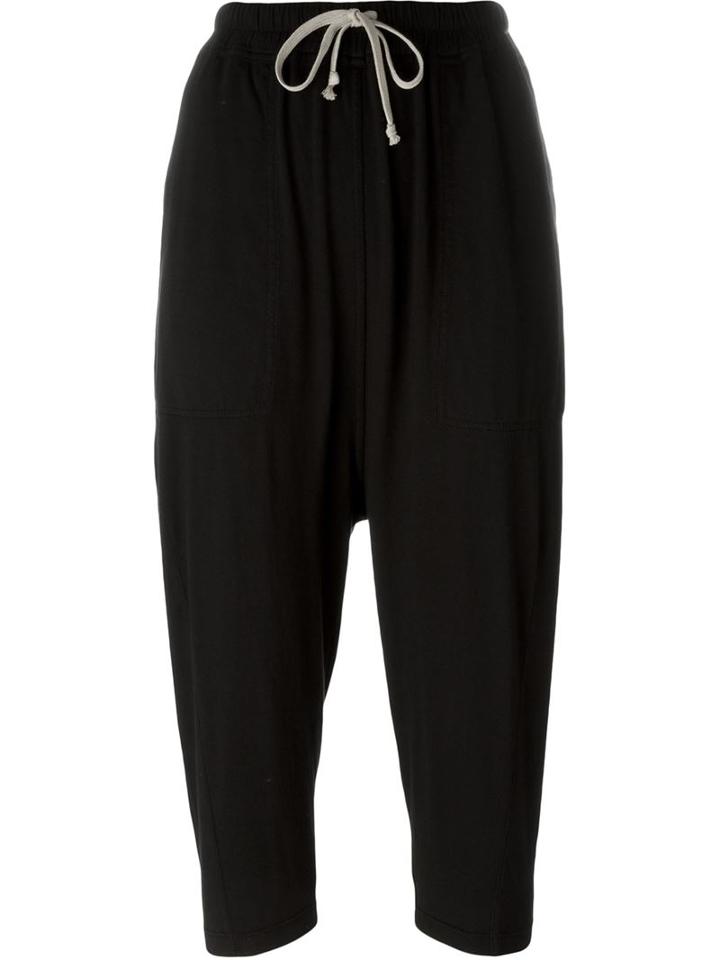 Rick Owens Drkshdw Cropped Drop Crotch Track Pants