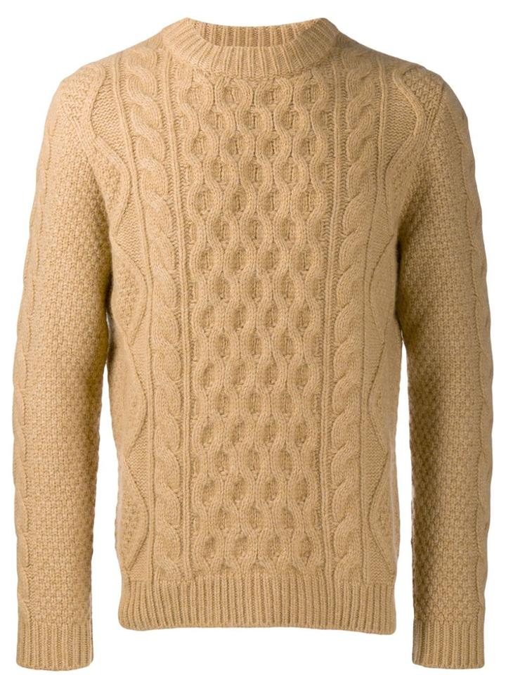 Alanui Chunky Knit Jumper - Brown