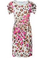 Blumarine Waist-tie Leopard Print Dress