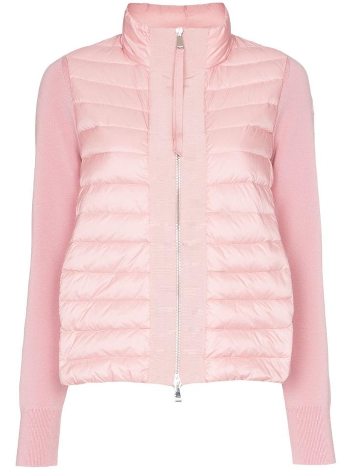 Moncler Maglia Zip-up Sweater - Pink